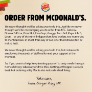  汉堡王免费为麦当劳打广告，这是什